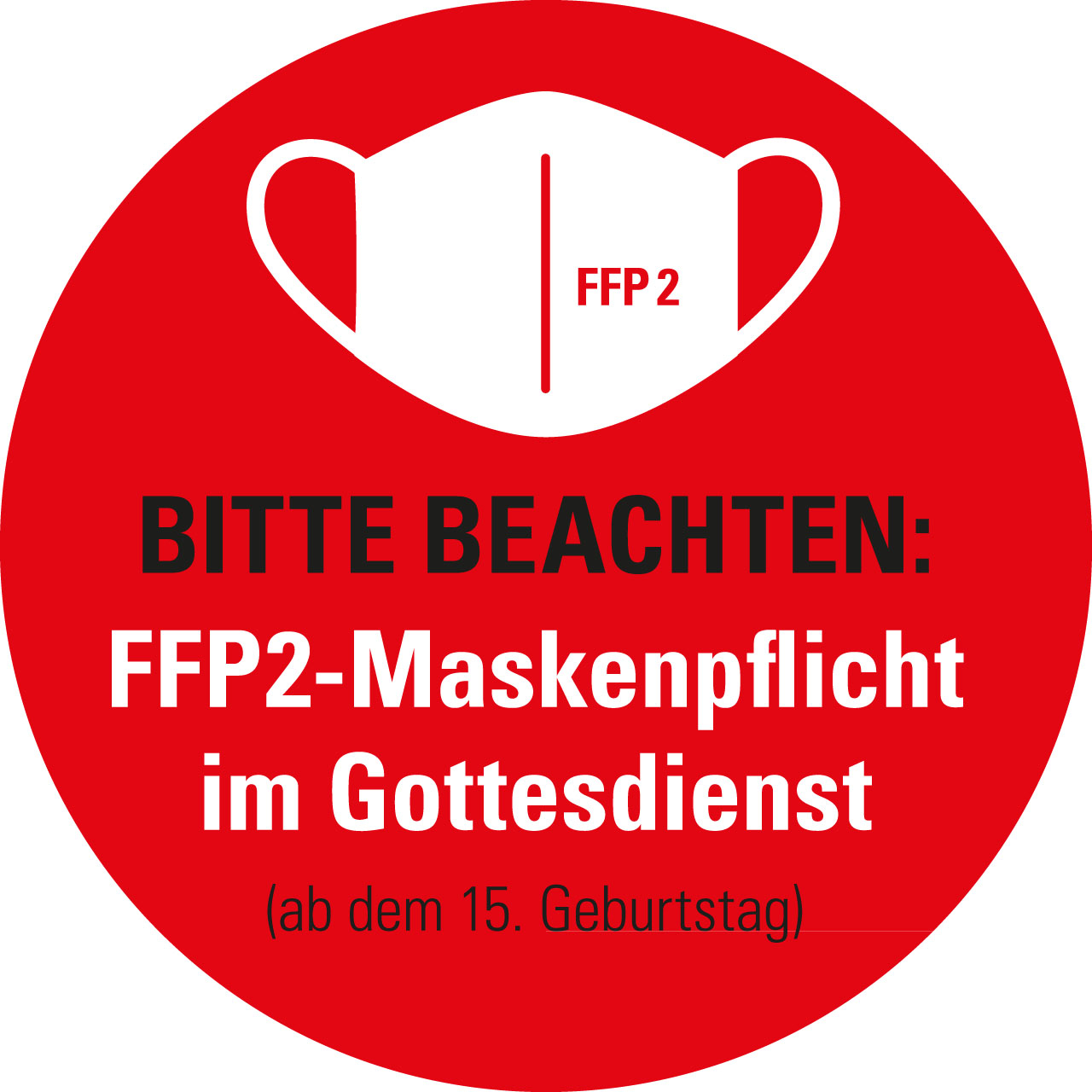 FFP2 Maske im Gottesdienst