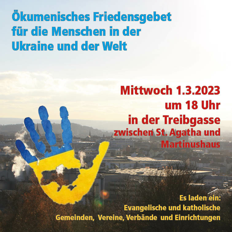 Friedensgebet Martinushaus 23 03 01