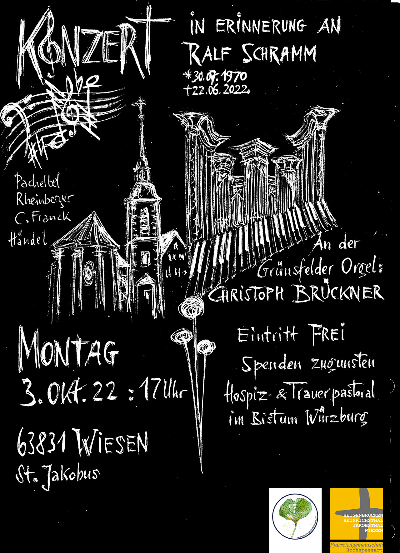 Wiesen RS 2 Orgelkonzert Plakat